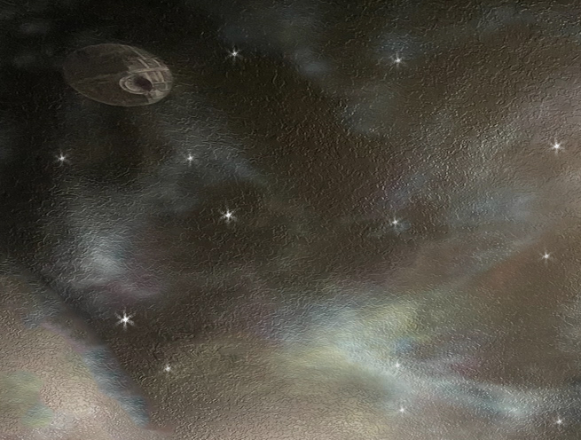 galaxy starfield ceiling